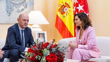 Louzán, reunión con Ayuso y defensa arbitral