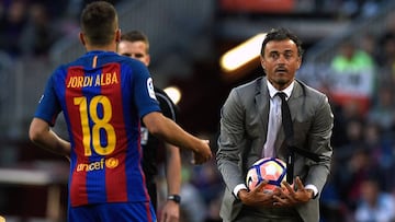 Luis Enrique aclara: "Con Jordi Alba no hubo nada personal"