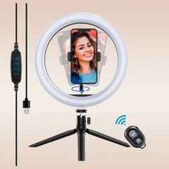 Tus vídeos y fotos, más profesionales con este anillo de luz regulable y con Bluetooth