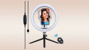 Tus vídeos y fotos, más profesionales con este anillo de luz regulable y con Bluetooth