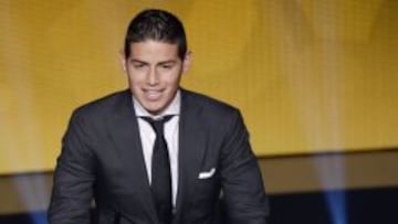 James Rodr&iacute;guez sigue recibiendo galardones y distinciones.