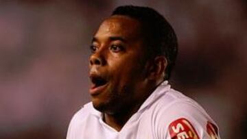 Robinho, con el Santos.