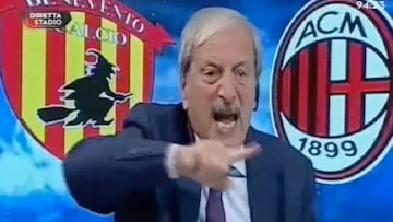 Locura en TV con el gol del portero del Benevento: "¡Andate a casa! ¡¡Vergogna!!"