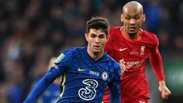Christian Pulisic, volvió a recibir la confianza de Thomas Tuchel y fungió como falso 9 en la final de la Carabao Cup, entre Chelsea y Liverpool.