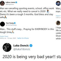 LeBron, Doncic, Durant, Willy... Los jugadores reaccionan ante el cierre de la NBA