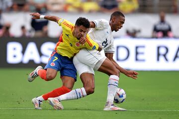 La Selección Colombia goleó 5-0 a Panamá y se aseguró en las semifinales de la Copa América 2024. Jhon Córdoba, James Rodríguez, Luis Díaz, Richard Ríos y Miguel Borja fueron los encargados de darle el triunfo al equipo nacional.