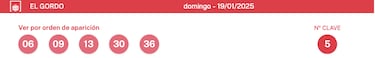 Gordo de la Primitiva: comprobar los resultados del sorteo de hoy, domingo 19 de enero