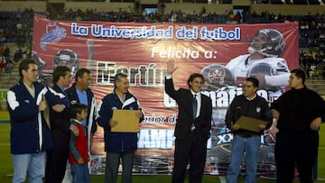 FUTBOL MEXICANO CLAUSURA 2003
MEXSPORT DIGITAL IMAGE
15 March 2003: General view of Martin Gramatica of Tampa Bay in the tribute of Pachuca and Necaxa,during the week 10 of the Mexican Soccer./Vista general de Martin Gramatica de Tampa Bay en el homenaje de Pachuca y Necaxa,durante la semana 10 del Futbol Mexicano.MEXSPORT/OMAR MARTINEZ