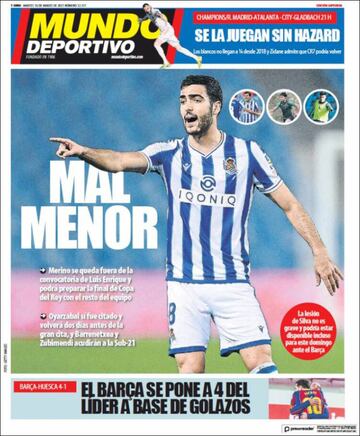 "Con la vieja guardia"... las portadas deportivas de hoy