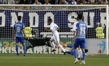 Casemiro scores after a great pass from Isco.