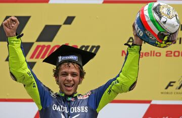 Rossi encaden¨® 7 victorias en ese circuito, y se retir¨® del motociclismo sin volver a ganar all¨ª desde 2008.