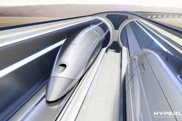 Un tren a 1200 km/h dentro de un tubo a presi&oacute;n. El concepto Hyperloop de alta velocidad