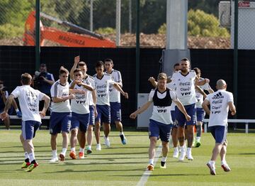 Así fue el entrenamiento de la Selección en Barcelona