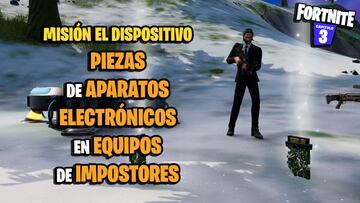 ¿Dónde están las piezas de aparatos electrónicos en equipos de impostores en Fortnite?