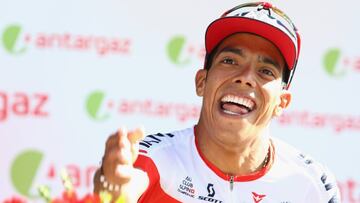 Jarlinson Pantano celebra su triunfo en la etapa 15 del Tour de Francia 2016