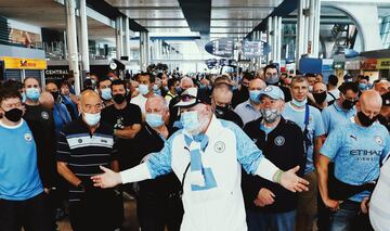 La ciudad costera del noroeste de Portugal está repleta de seguidores del Manchester City y del Chelsea. Ambos equipos se enfrentan esta noche en la final de la Champions League y algunos aficionados han llegado con ganas de fiesta.