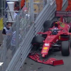 Pole y accidente de Leclerc