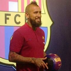 Arturo Vidal: "Vengo a ganar todo con el Barcelona"