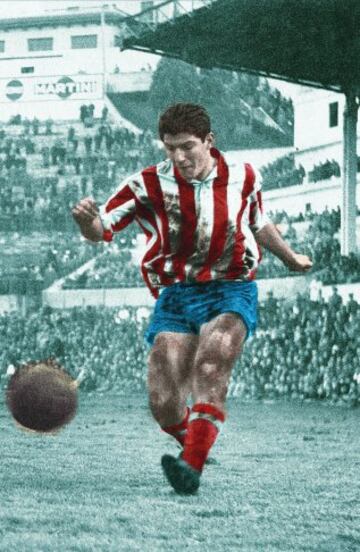 El mítico jugador del Atlético de Madrid Enrique Collar disputó 80 partidos y marcó 22 goles.