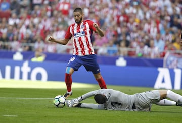 Carrasco takes the ball around Sergio Rico to slot into an empty net. 1-0. Min.46