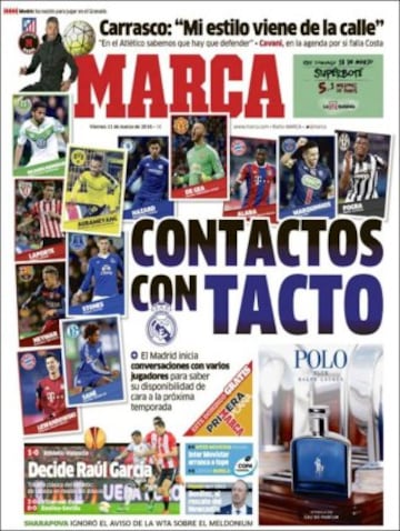 Portadas de la prensa mundial