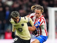 Lamine Yamal y Marcos Llorente.