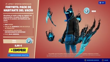 Fortnite Capítulo 3 - Temporada 1: pack de inicio ya disponible; así es el skin Ausencia