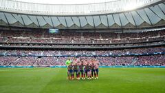 El Metropolitano, durante el Atlético-Brujas de Champions.