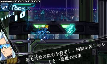 Captura de pantalla - Azure Striker Gunvolt (3DS)