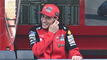 Marc Márquez, en Valencia.