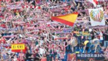 Aficionados del Atlético de Madrid.
