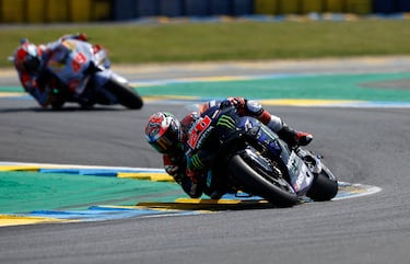 Fabio Quartararo durante la carrera.