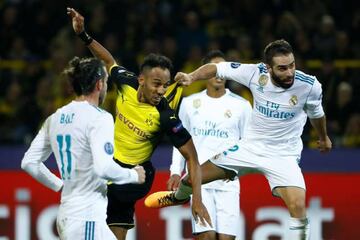 Dani Carvajal in action against Dortmund.