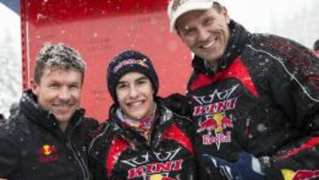 Márquez y Pedrosa cambian sus motos por las tablas de esquí