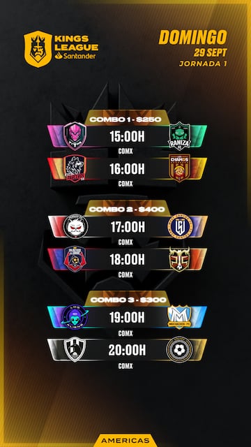 Jornada 1 de la Kings League Santander Americas.