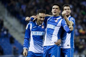 1-0. Sergio García celebró el primer gol.