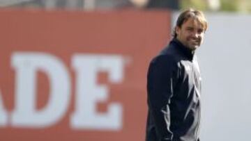 Sierra en el entrenamiento de Colo Colo, en el Monumental.