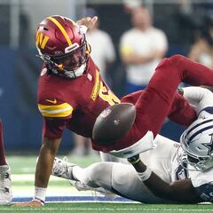 Jayden Daniels enciende las alarmas por lesión en el juego ante Cowboys