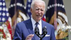 El presidente Joe Biden habla durante un evento en el Rose Garden de la Casa Blanca en Washington, el lunes 26 de julio de 2021, para resaltar las ra&iacute;ces bipartidistas de la Ley de Estadounidenses con Discapacidades y marcar el 31 aniversario de la ley. 