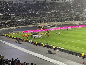 La celebración de Argentina con público en El Monumental