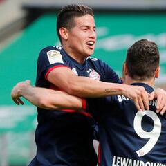 James marca su séptimo gol en Bundesliga ante el Colonia
