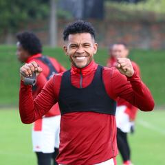 Morelo responde a pequeño hincha de Santa Fe que no fue a El Campín