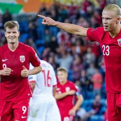 Triplete de Haaland ante Gibraltar