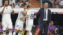 Zidane destaca a James: "Lo he visto bien, se va a quedar aquí"