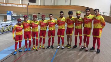 Imagen de los 10 ciclistas que representarán a España en los Mundiales de Pista de Ciclismo Adaptado.