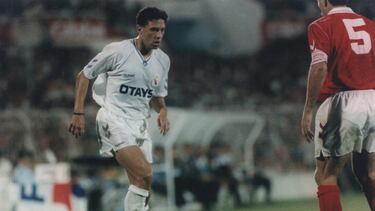 Igor Jovicevic, en un partido amistoso contra el Benfica en 1992.