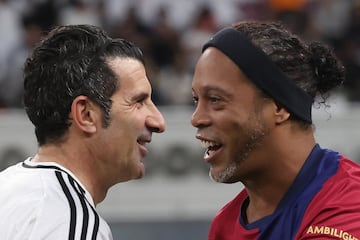 Ronaldinho y Luis Figo.