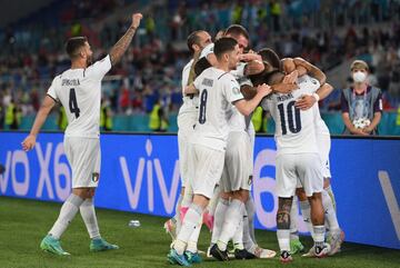 0-2. Ciro Immobile celebra el segundo gol.