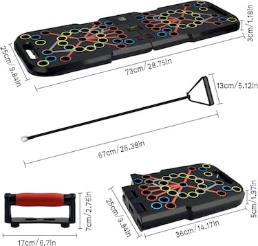 Ejercita tus músculos con esta tabla de flexiones multifunción