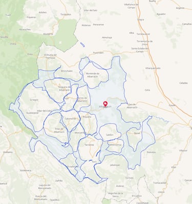 Pesadilla administrativa: el término municipal de este pueblo español está “agujereado” por 24 municipios que le rodean